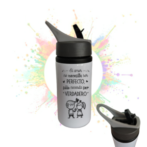 Termo Deportivo Tapa Gancho Gris